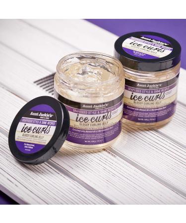 Aunt Jackie's Grapeseed Style and Shine Curling Jelly - 15 oz Unscented | Hydrates, Softens, Defines Waves, Curls, and Coils - Buy Online on GoSupps.com