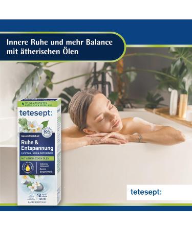 Tetesept Rest & Relaxation Bath - 5 Essential Oils for Inner Peace | Health Bath & Skin Care Additive - 125 ml - Buy Online on GoSupps.com