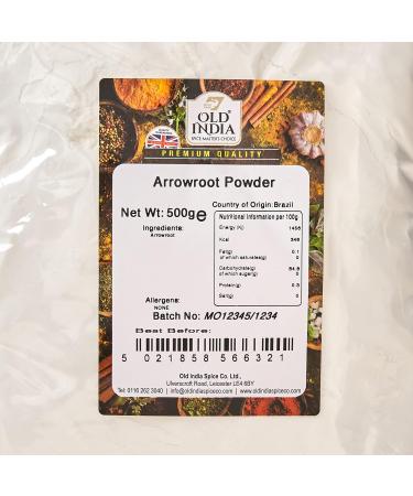 Old India Arrowroot Powder 500g - Natural Thickener and Gluten-Free (Pack of 1) - Buy Online on GoSupps.com