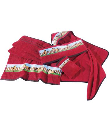 Erwin M ller Children's Towel - Red 50x100 cm with Horse Motif Soft & Skin-Friendly 100% Cotton | International Shipping - Buy Online on GoSupps.com