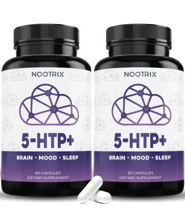 5-HTP+ by Nootrix - (2-Pack) 120 Capsules - 200mg Plus Calcium - Non-GMO, Gluten-Free