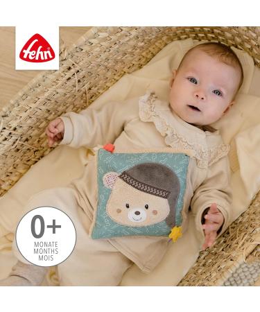 Fehn Cherry Pit Cushion Bear - 15 x 15 cm - Soothing Heat/Cold Pad for Babies - Multicoloured Classic - Buy Online on GoSupps.com