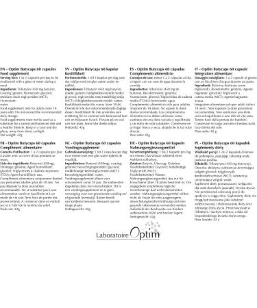 Butyric Acid - Liquid Butyrin 450mg - 60 Capsules | Transit Colon & Intestinal Flora | Dietary Supplement Source of Butyrate | Optim Butycaps Capsules - Buy Online on GoSupps.com