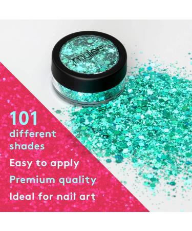 Mylee All That Glitters Foxy - 101 Glitter Colour Choices - Holographic Dust Powder for Nail Art & Crafts - Buy Online on GoSupps.com