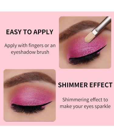 Oulac Glitter Eyeshadow Metallic Finish - Waterproof High Impact Pink Eyeshadow | Long-Lasting Christmas Makeup | Vegan Formula 12g (09) Pink Lady - Buy Online on GoSupps.com