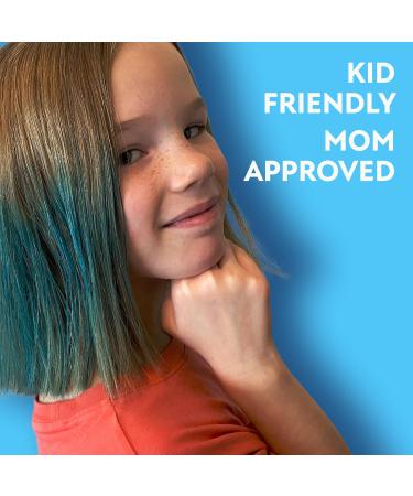 Fun In by Sun In Temporary Hair Color Blue - Easy Brush Applicator Washes Out in One Shampoo Gluten-Free Paraben-Free Alcohol-Free Cruelty-Free - Buy Online on GoSupps.com