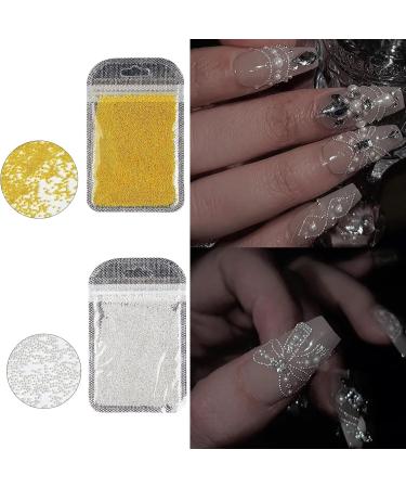 3D Nail Art Beads Nail Art Steel Balls Mini Metal Caviar Nails Beads Nail Balls Design for DIY Manicure Decorations Mini Nail Art Beads - Buy Online on GoSupps.com