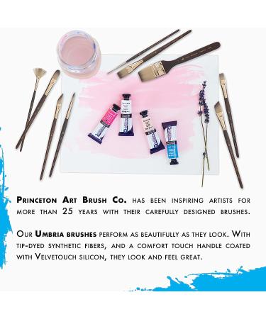 Princeton Umbria Short Handle Synthetic Paint Brush - Filbert 8 | Series 6250 for Watercolor, Acrylic, Oil - Buy Online on GoSupps.com