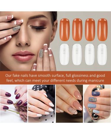 200 Replacement Nail Tips for Manicure Training Practice Hand - Brown and Transparent Nails - Buy Online on GoSupps.com