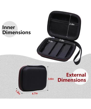 LTGEM Hard Travel Case for KardiaMobile Card Personal ECG Monitor 2 - Waterproof & Durable Protection Ideal for Travel - Black - Buy Online on GoSupps.com