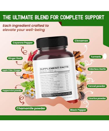 Liposomal Cayenne Pepper Cinnamon Ginger - Support Digestion Wellness Immunity - 180-day Supply 60 count (pack of 2) - Buy Online on GoSupps.com