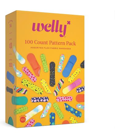 Welly Bravery Badge Value Pack - 100 Adhesive Fabric Bandages for Minor Cuts and Scrapes - Buy Online on GoSupps.com