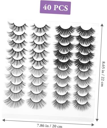DRESSOOS 20 Pairs Artificial False Eyelashes Make up Kit Beauty Eyelashes Lash Kit Cosmetics False Eyelashes Fans Volume False Eyelash Natural False Eyelashes Makeup Tools 3d Lengthen - Buy Online on GoSupps.com
