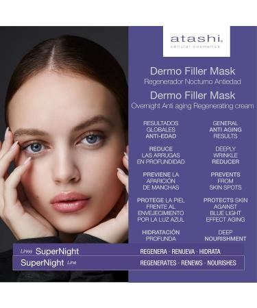  atashi Atashi Supernight Dermo Filler Mask | Redensifies and rejuvenates overnight | Reduces wrinkles | Hydrates skin and evens skin tone | Repairs and protects against blue light | Hyaluronic acid | Niacinamide - 50 ml - Buy Online on GoSupps.com
