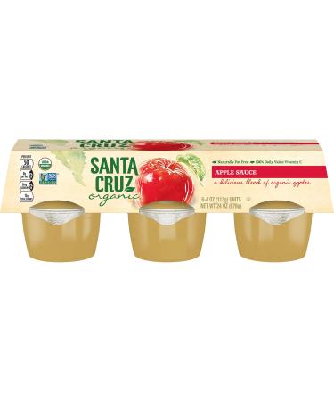 Santa Cruz Organic Apple Sauce, 6-4 Ounce Cups (Pack of 4) Apple 4 Ounce, 6 Count (Pack of 4) - Buy Online on GoSupps.com