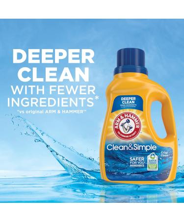 Buy Arm & Hammer Clean & Simple Laundry Detergent - 77 Loads 100.5 Fl oz | Eco-Friendly & Effective Cleaning Solution - International Shipping Available - Buy Online on GoSupps.com