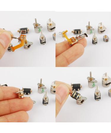 50pcs 3-5V dc 4 Wire 2 Phase Micro Stepper Motor Mini Stepping Motor 10 Types 5pcs Each Miniature Stepper Motor Assorted with Box - Buy Online on GoSupps.com