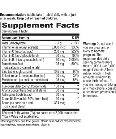 Natures Way ViraPlex Wellness Support with Elderberry Concentrate - Immune Support - 80 Tablets - Buy Online on GoSupps.com
