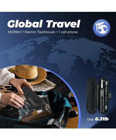 Sonic Electric Toothbrush for Adults - Rechargeable Travel Toothbrush Set USB C 5 Modes 120 Days Battery Life - Buy Online on GoSupps.com