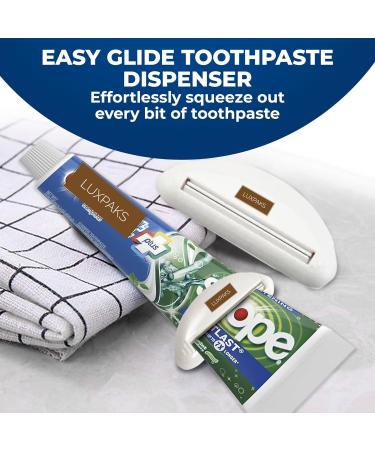  LuxPaks CRST Complete Whitening + Scope Outlast Toothpaste Long Lasting Mint Flavor 5.4 oz Triple Pack Bundled with LuxPaks Squeezer - Buy Online on GoSupps.com