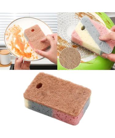 Muloo 1/5Pack Kitchen Cleaning Sponges Double Sided Scouring Pad Wipe Dishwashing Sponges Cloth for Easy Dishwashing B# - Buy Online on GoSupps.com