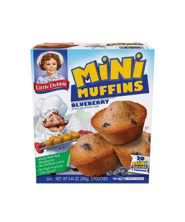 Little Debbie Blueberry Mini Muffins - Baked with Real Blueberries - 8 Boxes - Buy Online on GoSupps.com