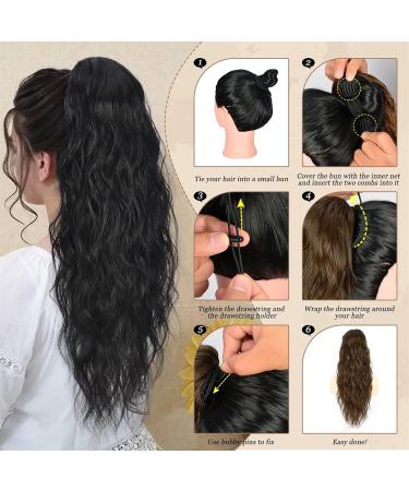 Ponytail Extension Ponytail Hair Extension For Women Long Curly Wavy Drawstring Ponytail Hairpieces Synthetic Fake Horse Tail Black Blonde Red Ponytail Hair Extension(118) 26inches 118 - Buy Online on GoSupps.com
