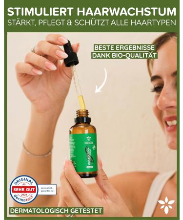 Heldengr n Organic Rosemary+ Hair Oil | High-Dose Stimulates Hair Growth | Hair Loss Solution with Jojoba & Rosemary Oil | 50 ml (1 Pack) - Buy Online on GoSupps.com