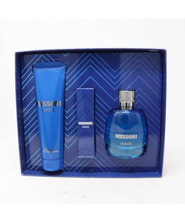 Missoni Wave Pour Homme Eau De Toilette 100ml Eau De Toillete 10ml And Shower Gel 150ml - Buy Online on GoSupps.com