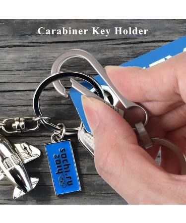 Premium Titanium Keyring Snap Hook | Strong Carabiner Key Holder | Upgraded Robust Design for Keys | International Shipping Available - Buy Online on GoSupps.com