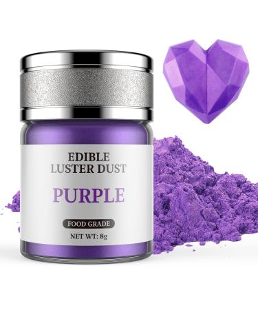 Edible glitter purple 8g Waysroma Food glitter for drinks Food Glitzer powder metallic for chocolate strawberries cupcakes Easter cakes fondant drinks chocolates 4-purple - Buy Online on GoSupps.com