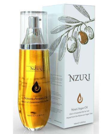 Moroccan Argan Oil - Treatment Renewing Penetrating Essential Product For All Hair Types 3.38 fl. oz. (100 ml)
