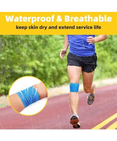 Anjocare Self-Adhesive Bandage Wrap (8 Pack) - Breathable & Cohesive First Aid Wrap for Sports Injuries Wrist Sprains & Vet Wrap for Dogs (5cm x 4.5m) - Blue - Buy Online on GoSupps.com