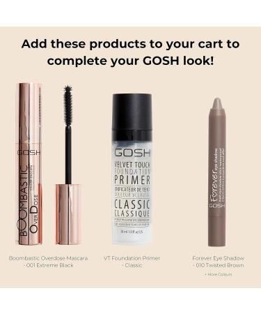 GOSH Eyebrow Pencil 003 Greybrown - Precise Application Long-Lasting Vegan | Perfectly Shaped Eyebrows with Integrated Brush - Buy Online on GoSupps.com