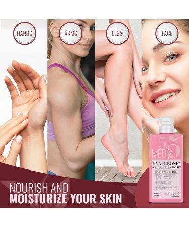 Medix 5.5 Retinol Cream & Hyaluronic Acid Lotion Set | Anti-Aging Moisturizer for Wrinkles & Dry Skin - 15 Fl Oz - Pack of 2 - Buy Online on GoSupps.com