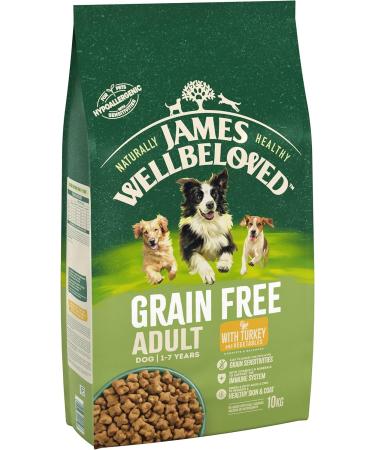 James Wellbeloved Adult Grain-Free Turkey & Vegetables 10 kg Bag Hypoallergenic Dry Dog Food - Buy Online on GoSupps.com