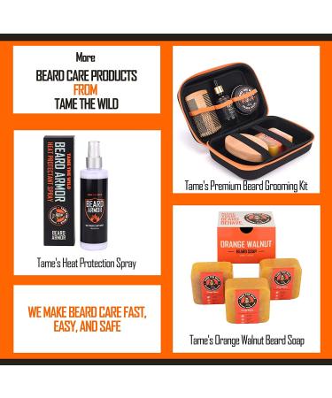 Tame The Wild Pro Beard Straightener for Men - Premium Heated Beard Brush - 12 Temp Settings - Anti-Scald Ionic - LED Display - Ideal for Beards Over 2 Inches - Buy Online on GoSupps.com