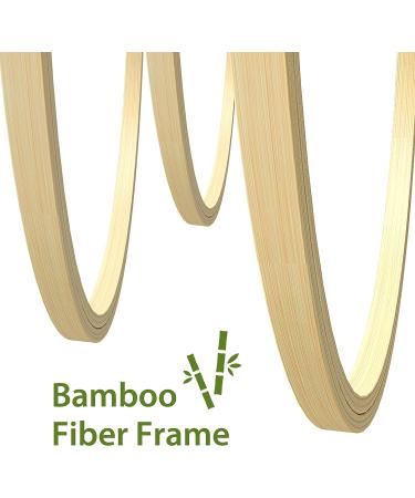 Caydo 5-Piece Adjustable Embroidery Hoops Set - 4 to 10 Inch Bamboo Rings for Needlework, Cross Stitch, Sewing - Buy Online on GoSupps.com