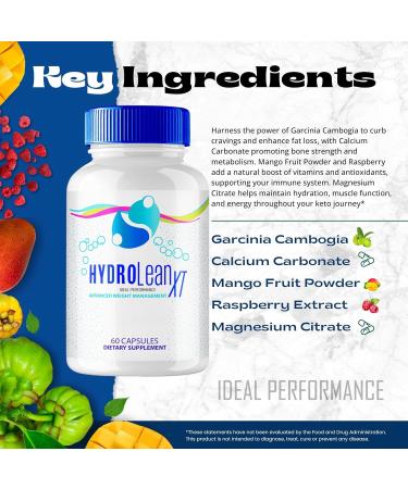 IDEAL PERFORMANCE HydroleanXT Capsules HydroleanXT Supplement Keto Pills Officials HydroleanXT Capsules Reviews (5 Pack) - Buy Online on GoSupps.com
