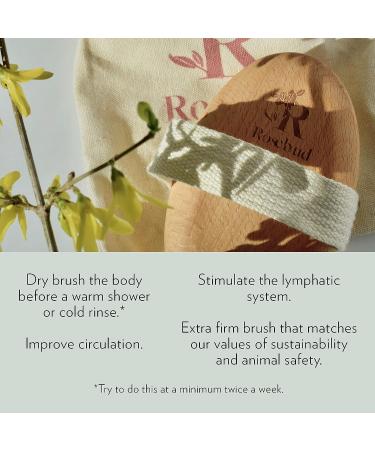 Rosebud Woman Perfect Skin Brush - Vegan, Sustainable Dry Brushing for Improved Circulation and Exfoliation (1Ct) - Buy Online on GoSupps.com