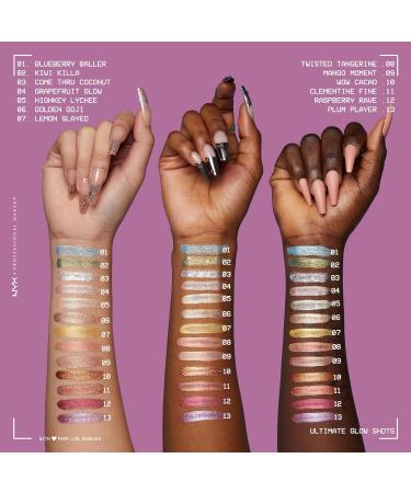 NYX Professional Makeup Ultimate Glow Shots Fards paupi res Clementine Fine - Buy Online on GoSupps.com