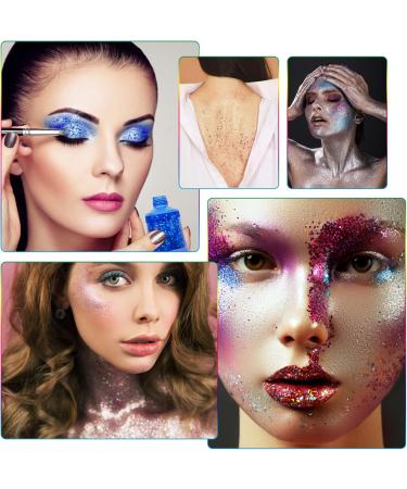 Bowen Body Glitter Gel - Long-Lasting Carnival Face & Hair Makeup | Festival Party Sparkling Gel in 3 Colors (3 Bottles) - Buy Online on GoSupps.com