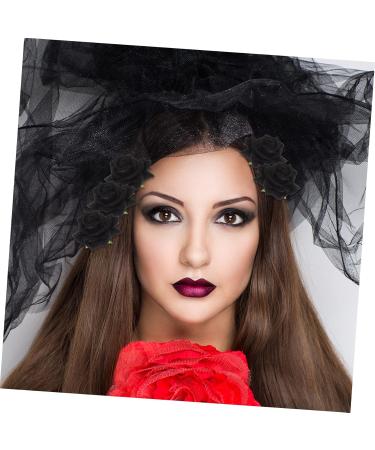 ifundom 1 Set Rose Hair Clip Hair Clip Wedding Hair Accessories Hair Accessories for Women Wedding Black Rose Bridal Hair Comb Hair Side Combs Girl Abs Red Rose Bride - Buy Online on GoSupps.com