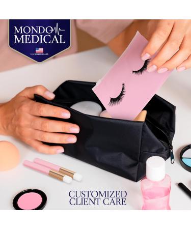 Mondo Medical Lash Shampoo Brush Bulk - 30pk Eyelash Cleaning Brush & 30pk Bag Kit | Ultimate 60pc Extensions Makeup Cleansing Set for International Shipping - Buy Online on GoSupps.com