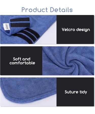 Nobleza Super Absorbent Dog Bathrobe - Fast Drying Towel Coat for Large Dogs/Cats, Adjustable & Cozy - Blue - Buy Online on GoSupps.com