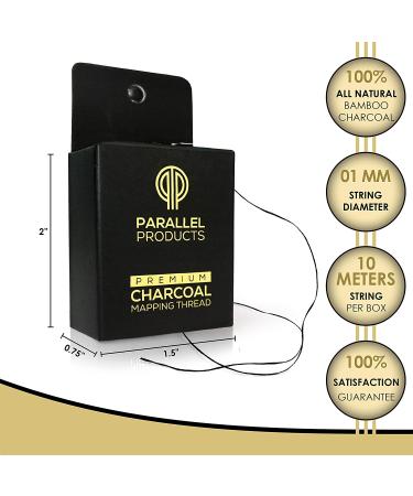 Premium Eyebrow Mapping String for Microblading - Pre-Inked Bamboo Charcoal Thread - Hypoallergenic - 1 Count - Buy Online on GoSupps.com