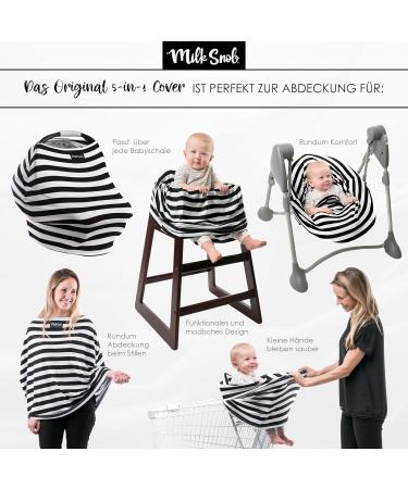 Buy MILK SNOB 5-in-1 Multifunctional Baby Carrier | Herringbone | Stroller Sun Protection & Breastfeeding Top | International Shipping - Buy Online on GoSupps.com