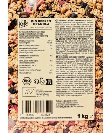 KoRo - Organic red fruit granola 1kg - Buy Online on GoSupps.com