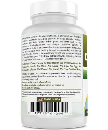 Best Naturals DIM Supplement 100mg - 120 Capsules for Estrogen Balance in Menopause & PCOS - Buy Online on GoSupps.com