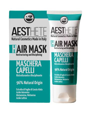 Aesthete Professional Restructuring Hair Mask 250ml | with hyaluronic acid winged cassia and wheat proteins for damaged curly straight oily hair natural silicone-free | AESTHETE
